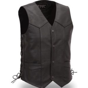 FMC Mens Carbine Traditional Leather Vest Size 48